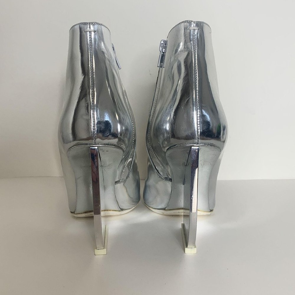 Maison Margiela Silver Italy Mirror Ankle Booties - Picture 8 of 16